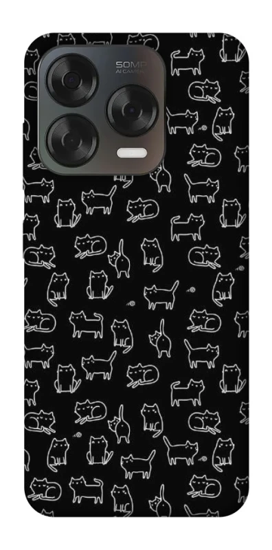 Чехол на ZTE Blade V70 Design Black Cats фото 1 из 2