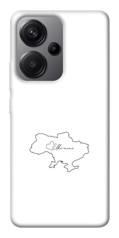 Чохол на Xiaomi Redmi Note 13 Pro+ Ukraine map фото 1 з 1