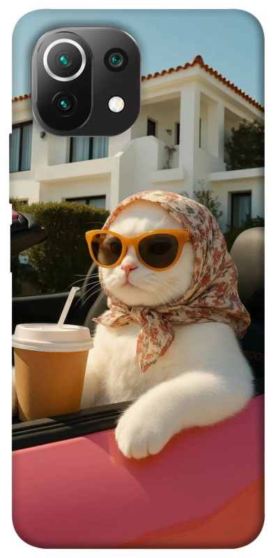 Чохол на Xiaomi Mi 11 Lite Stylish Cat Cruise фото 1 з 1