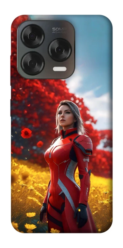 Чехол на ZTE Blade V70 Design Cyber space girl ver.5 фото 2 из 2