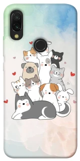 Чохол на Xiaomi Redmi 7 Funny Pets ver.2 фото 1 з 1