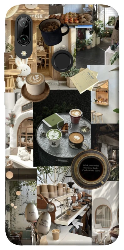 Чохол на Huawei P Smart (2019) Coffee collage ver.4 фото 1 з 1