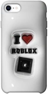 Чохол на Apple iPhone SE (2020) I love Roblox фото 1 з 1