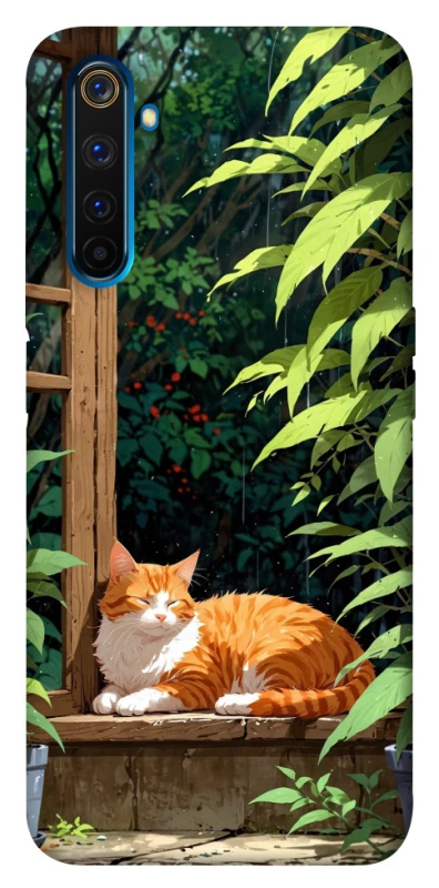 Чехол на Realme 6 Pro red cat фото 1 из 1
