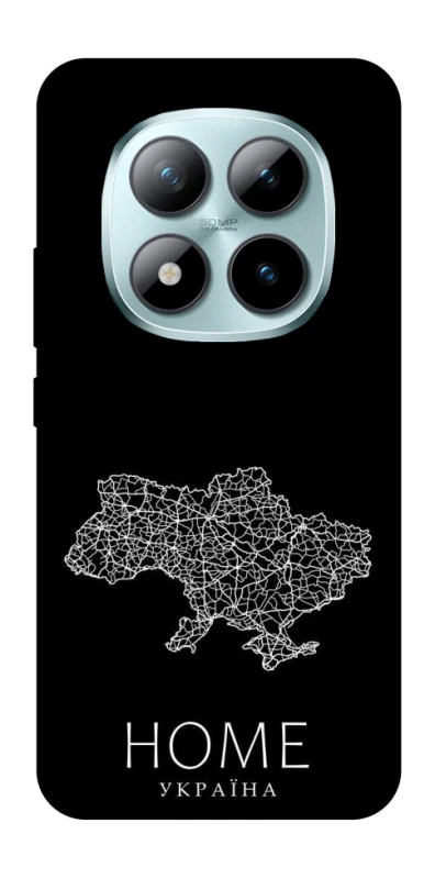 Чохол на Xiaomi Redmi Note 15 Pro+ 5G Ukraine black map фото 1 з 1