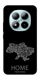 Чохол на Xiaomi Redmi Note 15 Pro+ 5G Ukraine black map фото 1 з 1