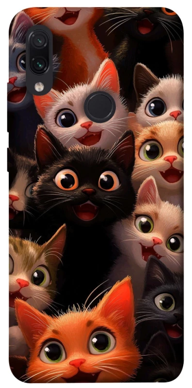 Чохол на Xiaomi Redmi Note 7 / Note 7 Pro / Note 7s happy cats фото 1 з 1