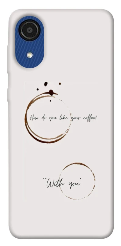 Чохол на Samsung Galaxy A03 Core Coffee with you фото 1 з 1