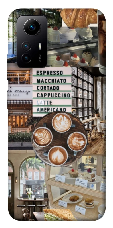 Чохол на Xiaomi Redmi Note 12S Coffee collage ver.5 фото 1 з 1