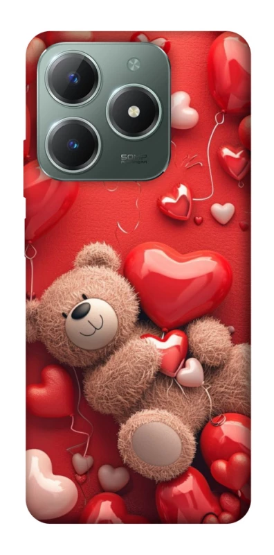 Чохол на Realme C61 bear in hearts фото 1 з 1