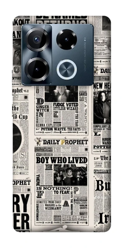 Чохол на Infinix Note 40 Pro 4G Harry Potter newspaper фото 1 з 1