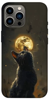 Чехол на Apple iPhone 13 Pro Max (6.7") Кот под луной v2 фото 1 из 1