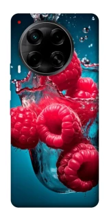 Чехол на TECNO Camon 30 (CL6) Малинка в воде фото 1 из 1