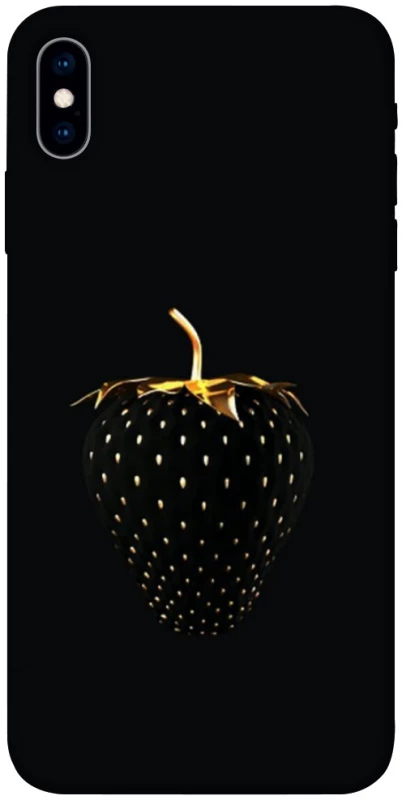 Чохол на Apple iPhone X (5.8") Чорна полуниця фото 1 з 1