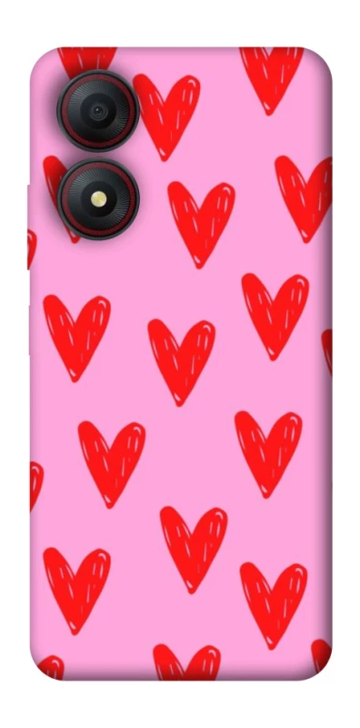 Чохол на ZTE Blade A34 4G Red hearts 2 фото 1 з 1