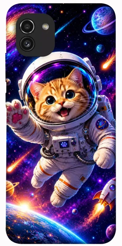 Чохол на Samsung Galaxy A03 Space Cat фото 1 з 1