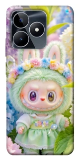 Чехол на Realme C53 Labubu & Flowers ver.2 фото 1 из 1