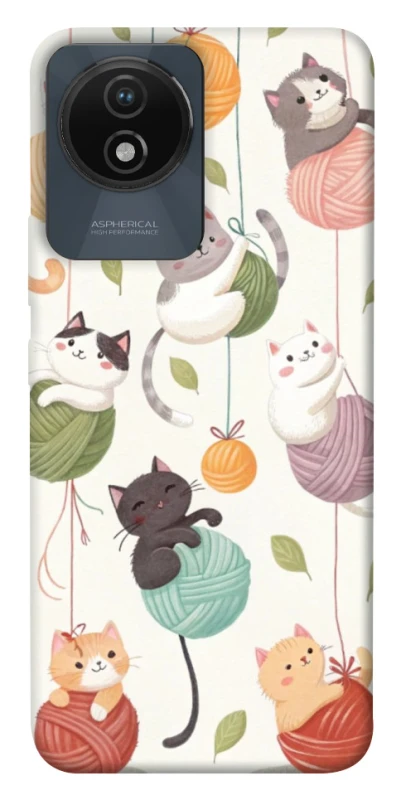 Чохол на Vivo Y02 Funny Kittens фото 1 з 1