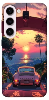Чехол на Samsung Galaxy S23+ Porsche at sunset фото 1 из 1