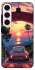 Чехол на Samsung Galaxy S23+ Porsche at sunset фото 1 из 1