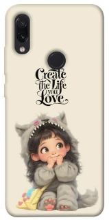 Чохол на Xiaomi Redmi Note 7 / Note 7 Pro / Note 7s Create the life you love фото 1 з 1