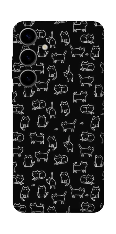 Чохол на Samsung Galaxy S25 Black Cats фото 1 Чохол на Samsung Galaxy S25 Black Cats фото 1 з 1