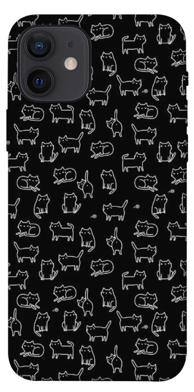 Чехол на Apple iPhone 12 (6.1") Black Cats фото 1 из 1