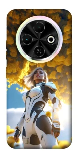 Чехол на TECNO Spark 30C Cyber space girl ver.3 фото 1 из 1