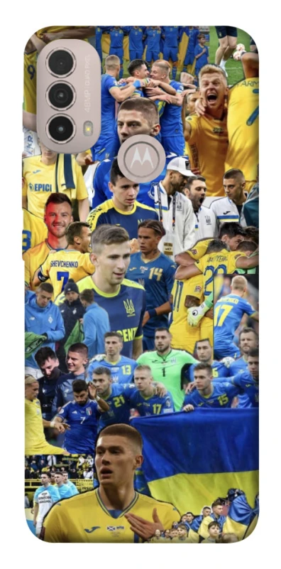 Чехол на Motorola Moto E40 UA-Football ver.6 фото 1 из 1
