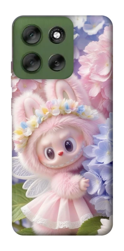 Чохол на Motorola Moto G56 5G Labubu & Flowers ver.1 фото 1 з 1