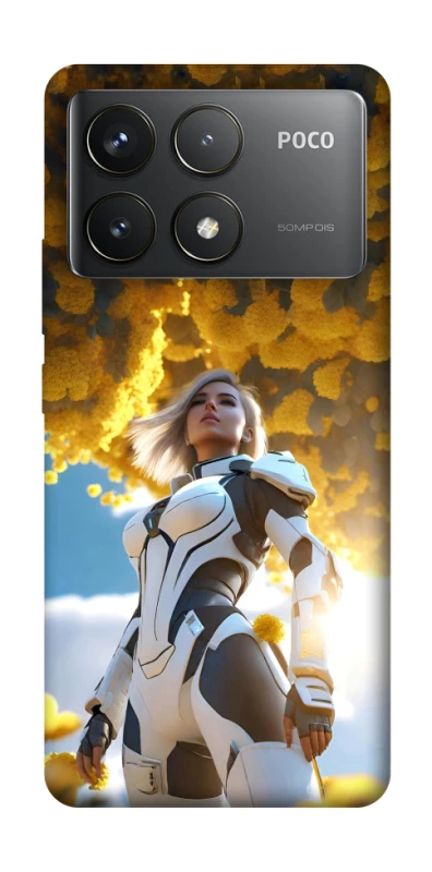 Чохол на Xiaomi Poco F6 Pro Cyber space girl ver.3 фото 1 з 1