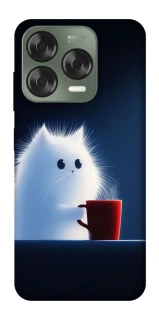 Чехол на ZTE Nubia V70 Design Чехол кот с кофе фото 1 из 1