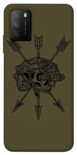 Чохол на Xiaomi Poco M3 Mil skull фото 1 з 1