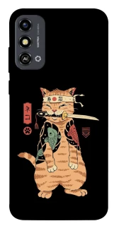 Чохол на ZTE Blade A53 Кіт-самурай фото 1 з 1
