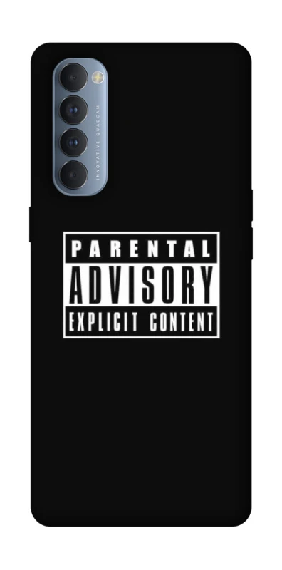 Чохол на Oppo Reno 4 Pro Parental Advisory Label фото 1 з 1