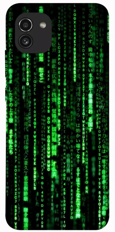 Чехол на Samsung Galaxy A03 Matrix Code фото 1 из 1