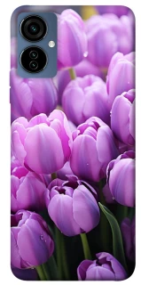 Чехол на TECNO Camon 19 Neo Фиолетовые тюльпаны фото 1 из 1