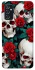 Чохол на Samsung Galaxy M52 skull and rose фото 1 з 1