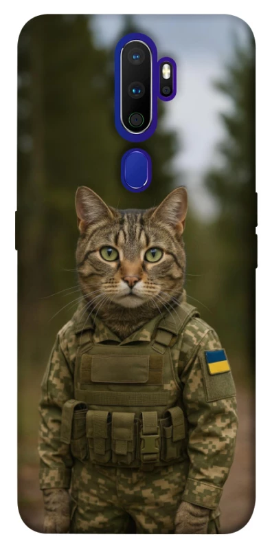 Чохол на Oppo A5 (2020) / Oppo A9 (2020) Кіт захисник фото 1 з 1