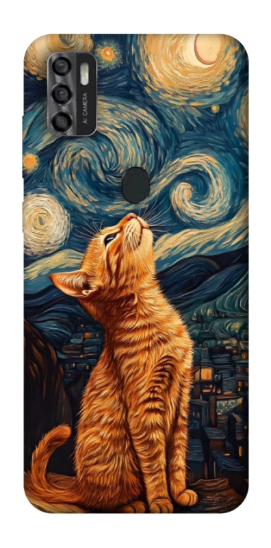 Чохол на ZTE Blade A7s (2020) van gogh cat фото 1 з 1