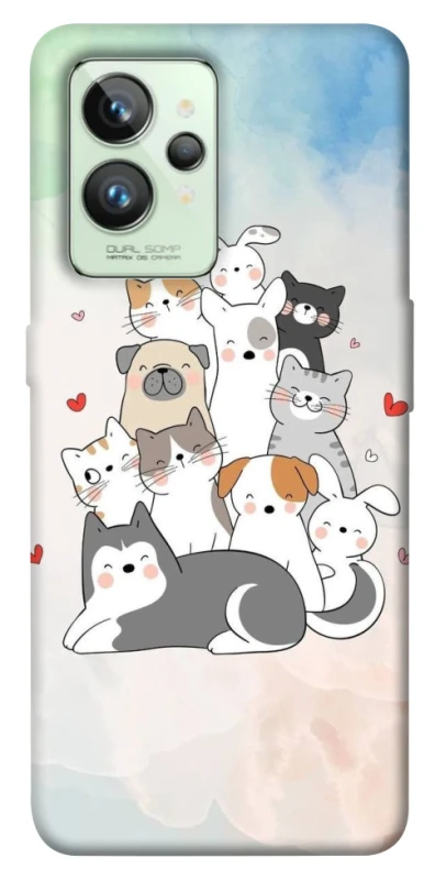 Чохол на Realme GT2 Funny Pets ver.2 фото 1 з 1