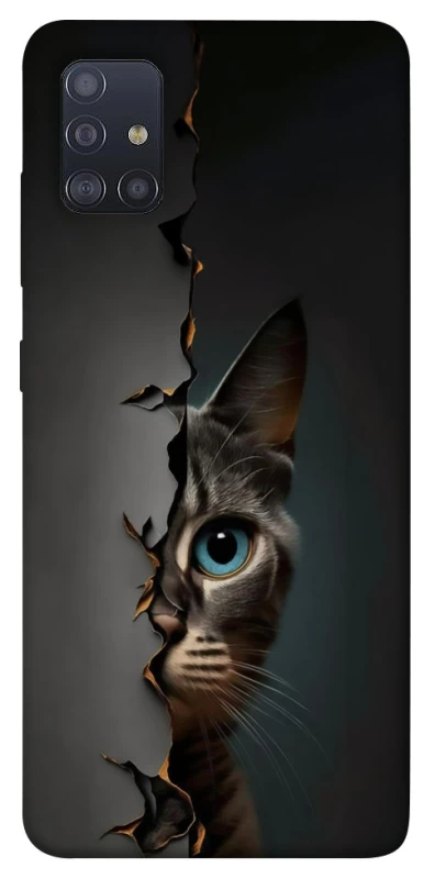 Чехол на Samsung Galaxy M51 Кот-подглядыватель v2 фото 1 из 1
