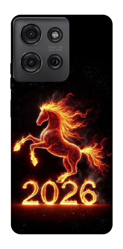 Чохол на Motorola Moto G75 Red Fire Horse ver.1 фото 1 з 1