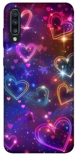 Чохол на Samsung Galaxy A70 (A705F) Drawn hearts фото 1 з 1