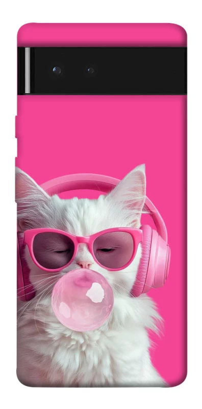 Чехол на Google Pixel 6 Pink kitty фото 1 из 1
