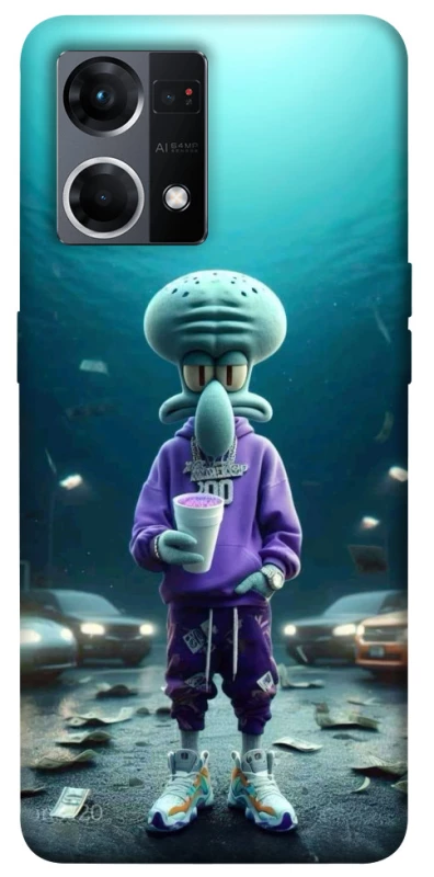 Чохол на Oppo Reno 7 4G Сквідвард фото 1 з 1