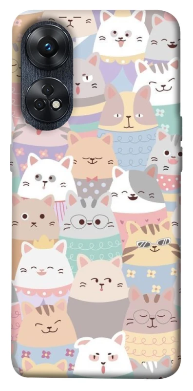Чехол на Oppo Reno 8T 4G Funny Kittens ver.2 фото 1 из 1