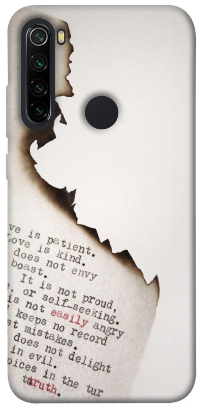 Чохол на Xiaomi Redmi Note 8 Вірші фото 1 з 1