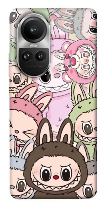 Чохол на Oppo Reno 10 All Labubu 3 фото 1 з 1