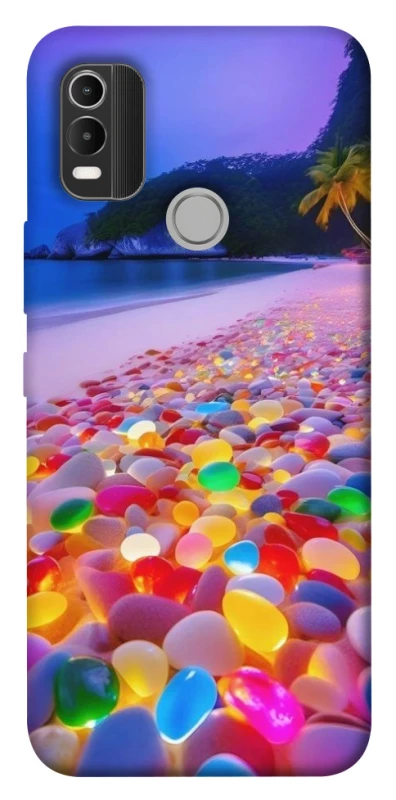 Чехол на Nokia C21 Plus Светящиеся камни на берегу фото 1 из 1